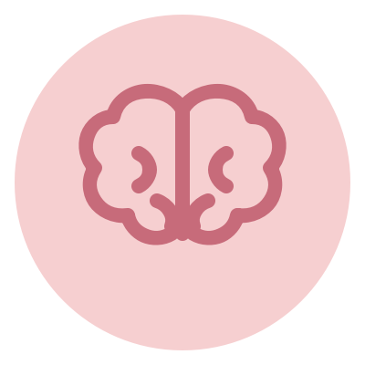 Icône cognition : cerveau
