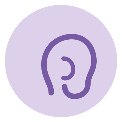 Icône sensorialité : oreille
